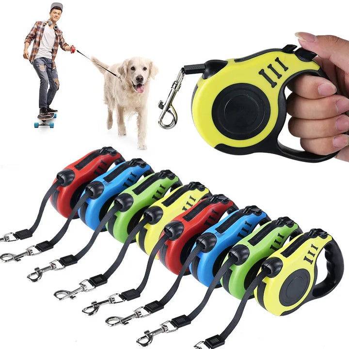 5 Meters Retractable Dog Leash Pet Leash Traction Rope Belt Automatic Flexible Leash