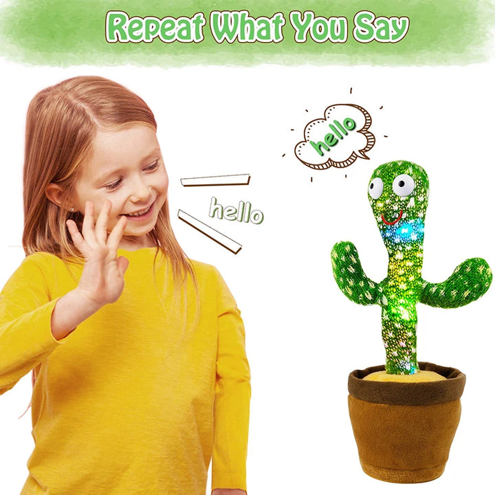 Kids Dancing Talking Cactus Toys