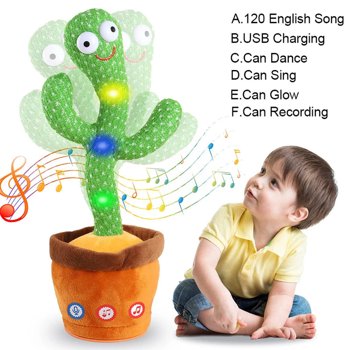 Kids Dancing Talking Cactus Toys